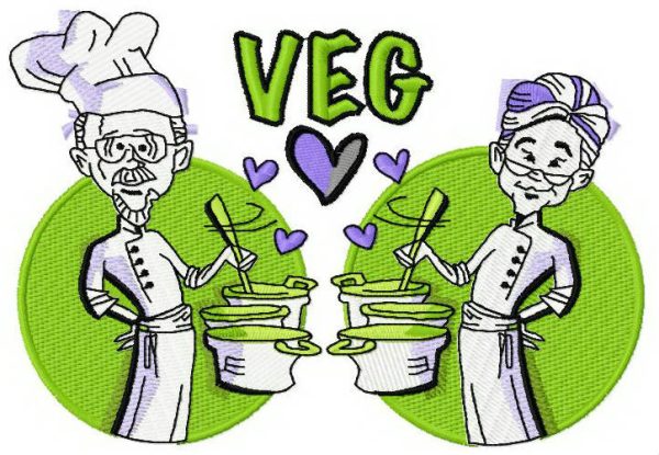 Veg embroidery design