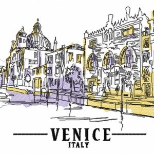 Venice Italy embroidery design