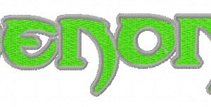 Venom Elite logo 2 embroidery design