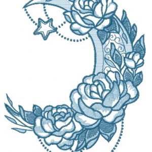 Vernal moon 2 embroidery design