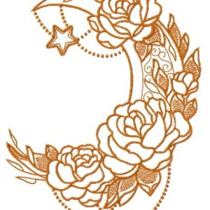 Vernal moon 3 embroidery design