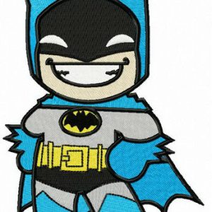 Very happy Batman embroidery design