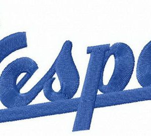 Vespa logo embroidery design