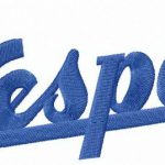 Vespa logo embroidery design