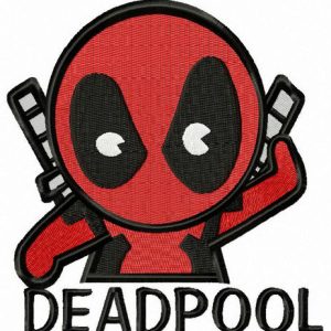 Villain Deadpool embroidery design