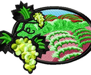 Vineyards embroidery design