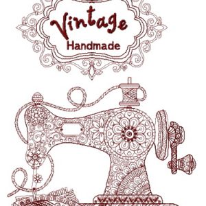 Vintage handmade embroidery design