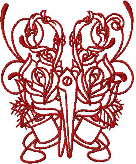 Vintage needlework kit 3 embroidery design