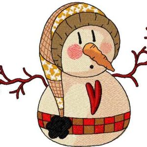 Vintage Snowball embroidery design