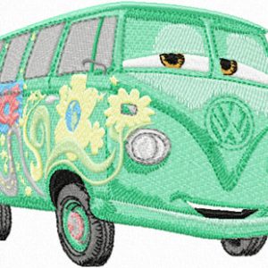 Fillmore Volkswagen bus embroidery design