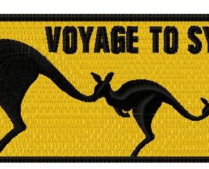 Voyage to Sydney embroidery design