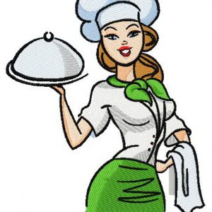 Waiter 2 embroidery design