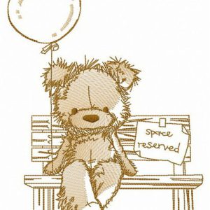 Waiting for you embroidery design