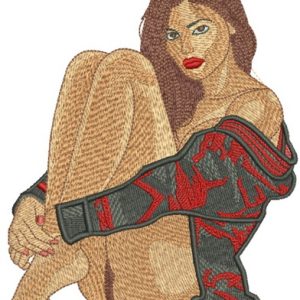 Waiting for you embroidery design