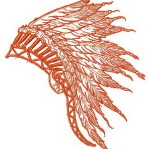 Warbonnet embroidery design
