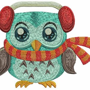 Warm scarf  embroidery design
