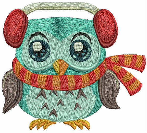 Warm scarf  embroidery design