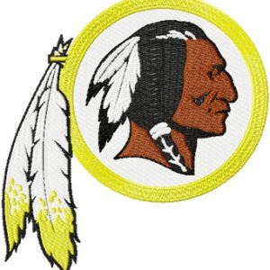 Washington Redskins logo embroidery design