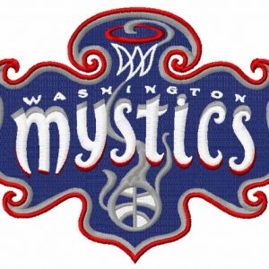 Washington Mystics logo 3 embroidery design