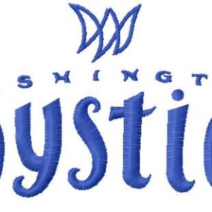 Washington Mystics embroidery design