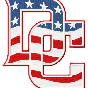 Washington Nationals logo embroidery design
