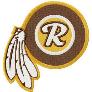 Washington Redskins logo embroidery design