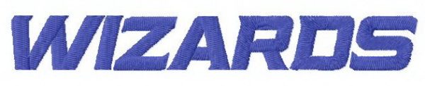 Washington Wizards logo 2 embroidery design