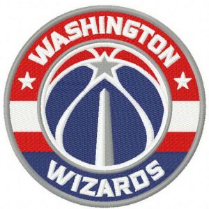 Washington Wizards logo 3 embroidery design