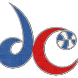 Washington Wizards logo 5 embroidery design