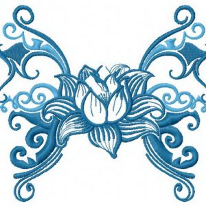 Water lily 3 embroidery design