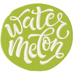 Watermelon embroidery design
