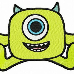 Wazowski toy embroidery design