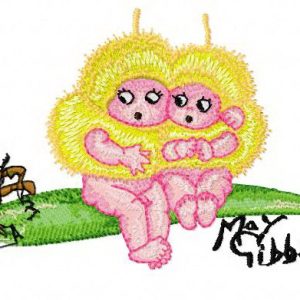 We are Afraid of this Beetle 2 embroidery design