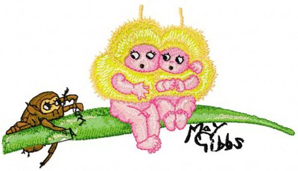 We are Afraid of this Beetle 2 embroidery design