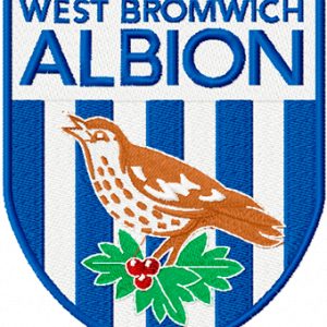 West Bromwich Albion Football Club logo embroidery design