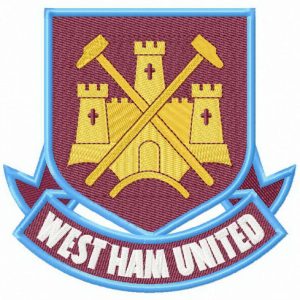 West Ham United F.C. former logo embroidery design