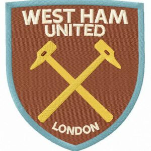 West Ham United F.C. logo embroidery design