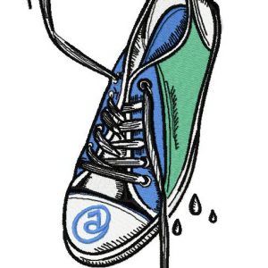 Wet gumshoes 4 embroidery design