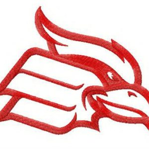 Wheeling Cardinals alternative logo embroidery design