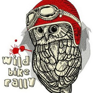 Wild bike rally 2 embroidery design