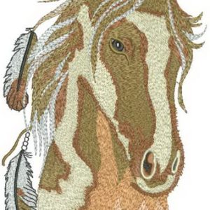 Wild horse 2 embroidery design