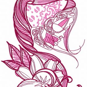 Wild lily 2 embroidery design