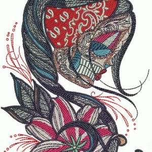 Wild lily Beauty and Mystery embroidery design