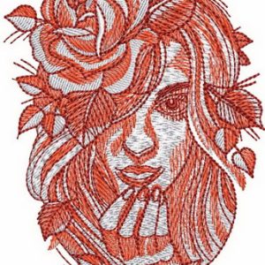 Wild stranger embroidery design