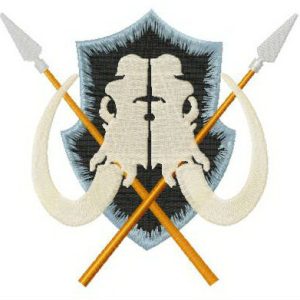 Wildlings logo embroidery design