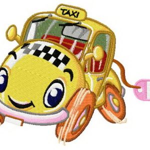Willy the taxi 2 embroidery design