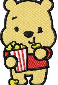 Winnie the Pooh movie fan embroidery design