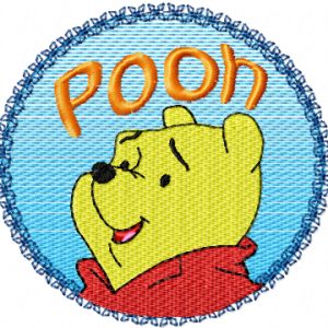 Winnie the Pooh Logo  embroidery design