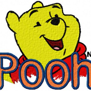 Winnie the Pooh Logo 2  embroidery design