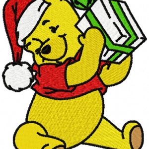 Winnie's present embroidery design